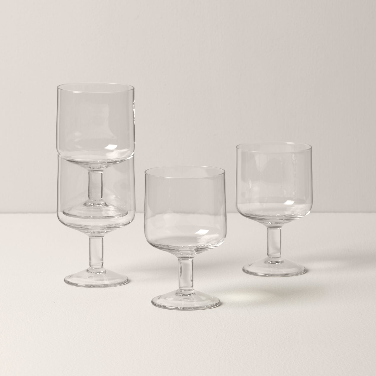 Tuscany Classics Stackable Stem Wine Glasses, Set of 4