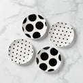 On The Dot Assorted Tidbit Plates, Set of 4