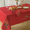 Holiday Nouveau Cutwork 70" Round Tablecloth