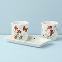 Butterfly Meadow 3-Piece Herb Pots & Tray Set