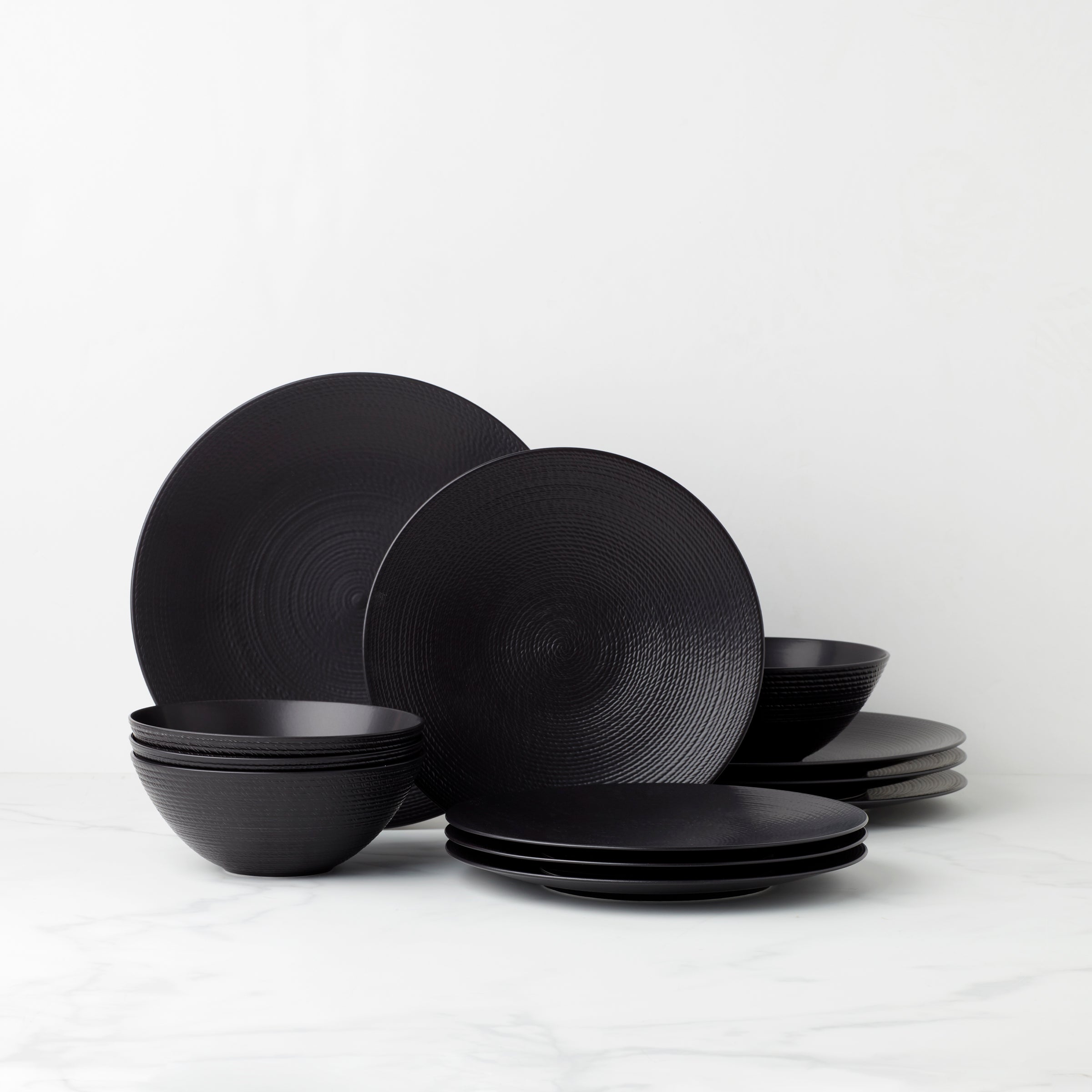 LX Collective Black 12-Piece Dinnerware Set – Lenox Corporation
