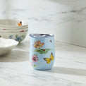Butterfly Meadow Light Blue Stainless Steel Wine Tumbler