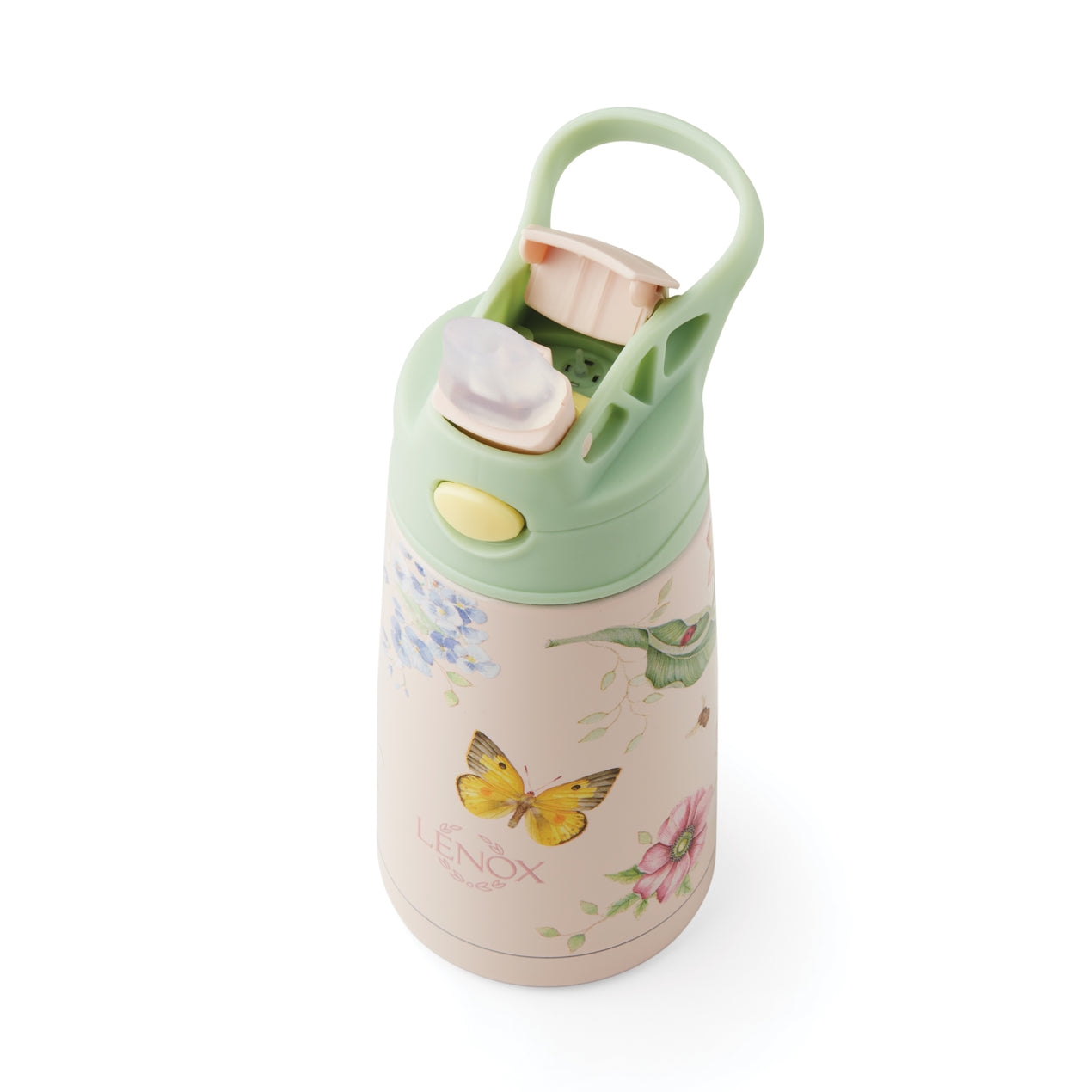 Lenox 895746 Butterfly Meadow Pink Stainless Steel Kids Water Bottle