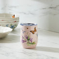 Butterfly Meadow Pink Stainless Steel Wine Tumbler