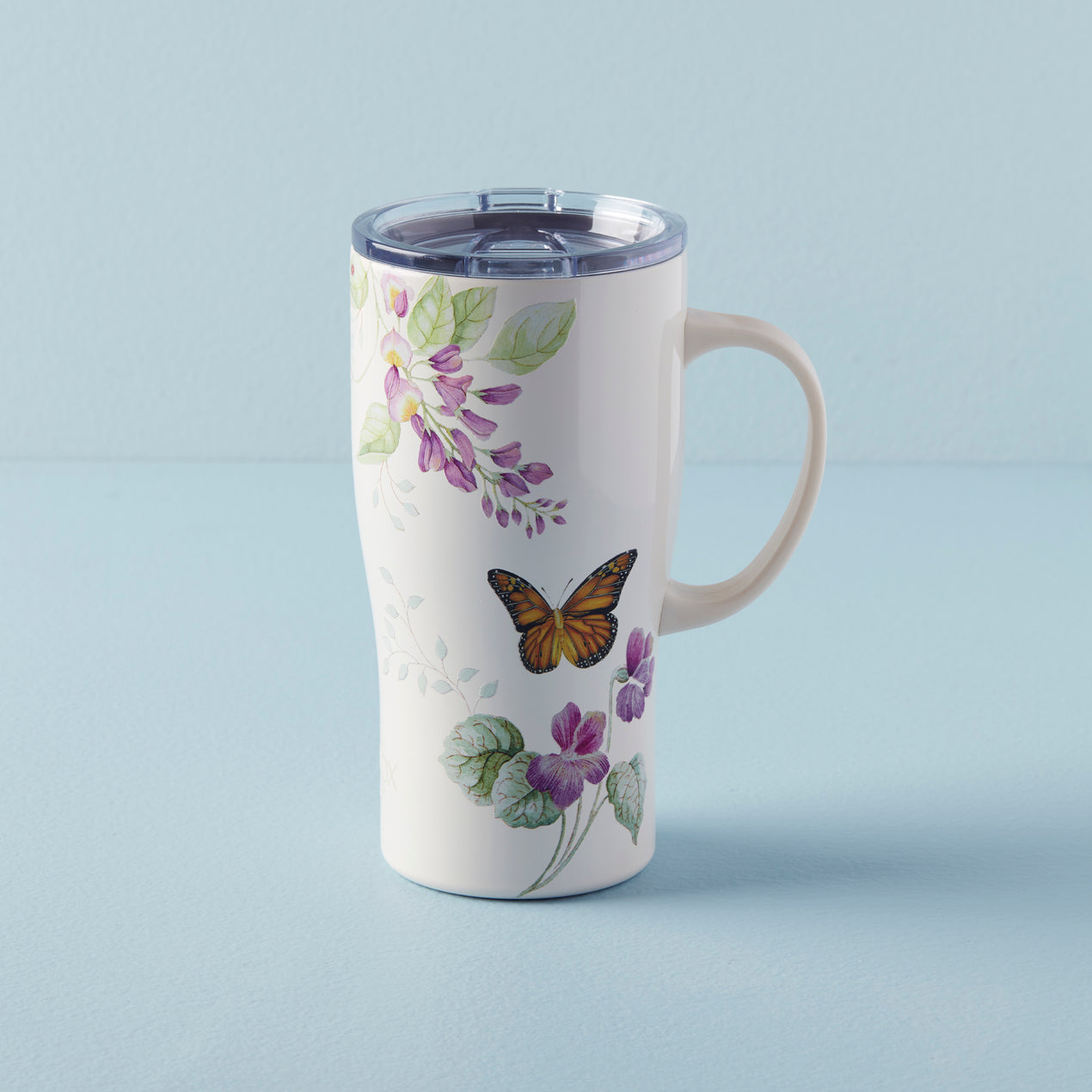 Butterfly Meadow Purple Stainless Car Coffee Mug – Lenox Corporation