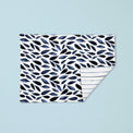 Blue Bay Leaf/Stripe Reversible Placemat