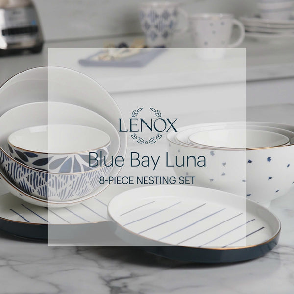 Lenox Blue Bay 3-Piece Canister Set - White