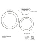 Butterfly Meadow Holiday 12-Piece Dinnerware Set