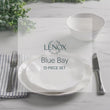 Blue Bay White 12-Piece Dinnerware Set