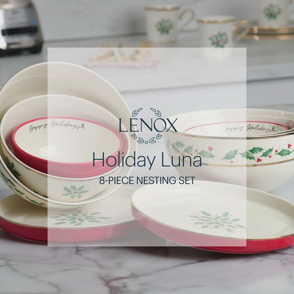 Holiday (Dimension) 30 Oz Glass Food Storage Bowl & Lid by Lenox